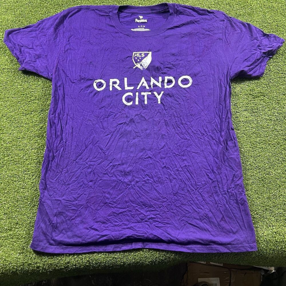 Orlando City SC MLS Fanatics Purple T-Shirt Adult XL NWOT
